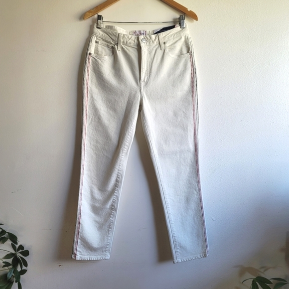 NEW! SUNDRY, Women's Side Stitch Slim‎ Straight Jean, Vanilla, Size 29, NWT - Picture 7 of 16